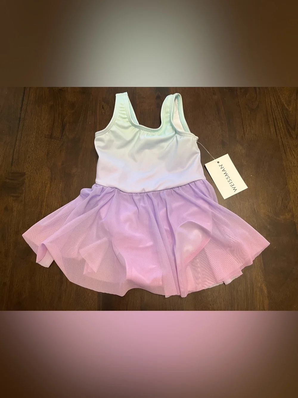 Weissman Sugar Ombre Tank Dress (Ballet Leotard with Skirt) - T